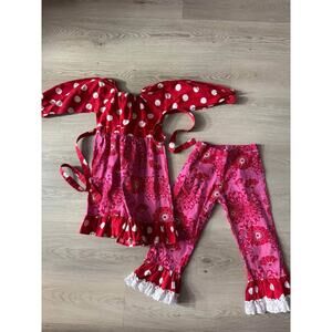 Valentine's Boutique Girls Size 6 Red & Pink Set
